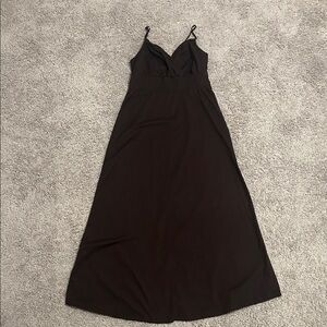 Elegant Brown Maxi Dress